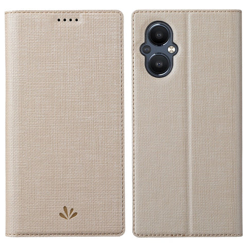 VILI DMX Series PU Leather Stand Phone Case for OnePlus Nord N20 5G Magnetic Auto-absorbed Card Slot Cover