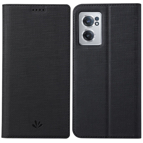 VILI DMX Series for OnePlus Nord CE 2 5G, Automatic Absorption Leather Phone Case Stand Cover with Single Card Slot
