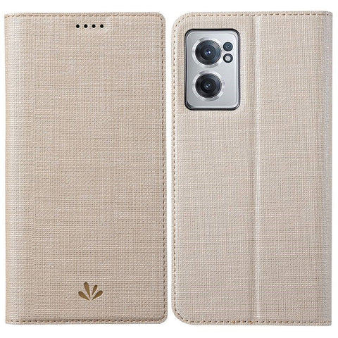 VILI DMX Series for OnePlus Nord CE 2 5G, Automatic Absorption Leather Phone Case Stand Cover with Single Card Slot