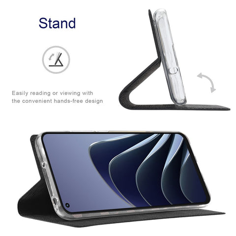 VILI DMX Series for OnePlus 10 Pro 5G, Auto-Absorbed Leather Phone Case with Stand Card Slot