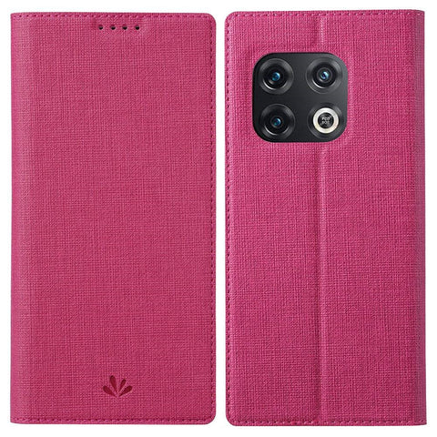 VILI DMX Series for OnePlus 10 Pro 5G, Auto-Absorbed Leather Phone Case with Stand Card Slot