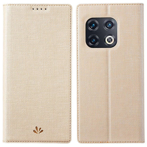 VILI DMX Series for OnePlus 10 Pro 5G, Auto-Absorbed Leather Phone Case with Stand Card Slot