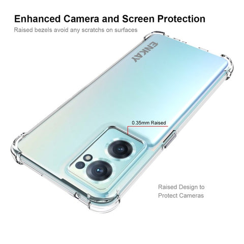 ENKAY HAT PRINCE for OnePlus Nord CE 2 5G Crystal Clear Soft TPU Case Four Corner Air Cushion Protective Anti-slip Cover