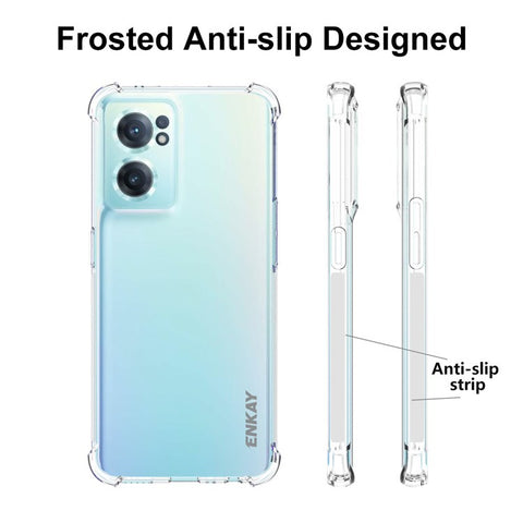 ENKAY HAT PRINCE for OnePlus Nord CE 2 5G Crystal Clear Soft TPU Case Four Corner Air Cushion Protective Anti-slip Cover