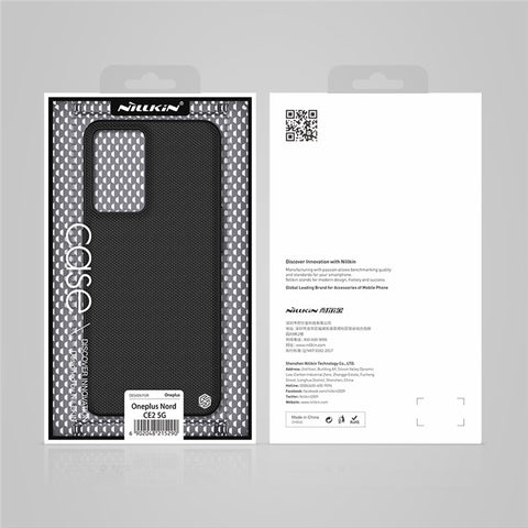 NILLKIN Nylon Fiber Texture Case for OnePlus Nord CE 2 5G, Hard PC Soft TPU Anti-Fingerprint Shockproof Back Cover
