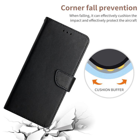 For OnePlus 10R/Ace Nappa Texture Wallet Style Case Double Protection TPU+Genuine Leather Phone Shell with Stand
