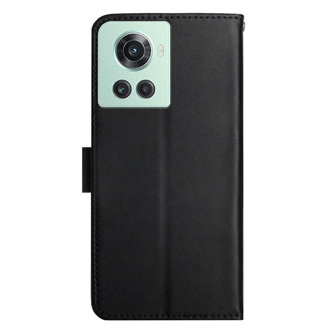 For OnePlus 10R/Ace Nappa Texture Wallet Style Case Double Protection TPU+Genuine Leather Phone Shell with Stand