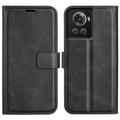Square Magnetic Clasp Folio Flip Mobile Phone Leather Case for OnePlus Ace 5G/10R 5G, Full Coverage Anti-drop Wallet Design Stand Phone Cover