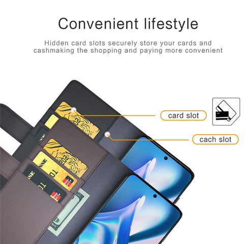 For OnePlus Ace 5G/10R 5G Genuine Split Leather Flip Case Viewing Stand Secure Magnetic Buckle Protect Wallet Phone Cover