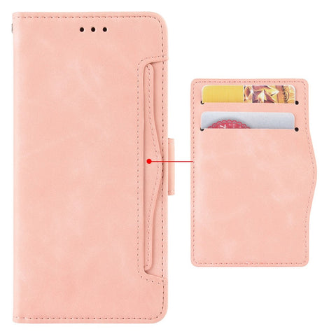 For OnePlus Ace 5G/10R 5G Card Slot PU Leather Phone Cover Case Magnetic Flip Wallet Style Stand Shockproof Phone Shell