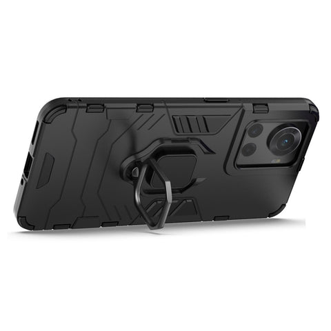 For OnePlus Ace 5G/10R 5G TPU + PC Military Grade Protective Phone Case Non-slip Ring Kickstand Cover