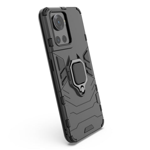 For OnePlus Ace 5G/10R 5G TPU + PC Military Grade Protective Phone Case Non-slip Ring Kickstand Cover