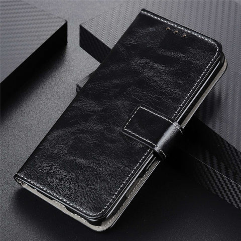 For OnePlus Nord 2T 5G Retro Crazy Horse Texture PU Leather Magnetic Flip Case TPU Protect Inner Shell Stand Wallet Protective Phone Cover