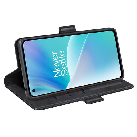 For OnePlus Nord 2T 5G Folio Flip Anti-fall Magnetic Cell Phone Case Stand PU Leather Wallet Style Cover