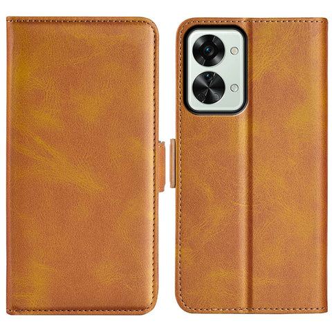 For OnePlus Nord 2T 5G Folio Flip Anti-fall Magnetic Cell Phone Case Stand PU Leather Wallet Style Cover