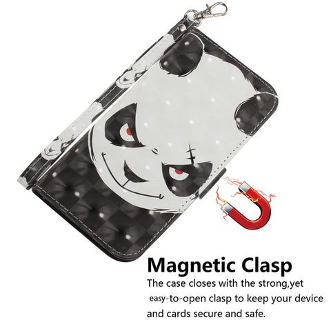 For OnePlus Nord 2T 5G Drop-proof Wallet Case 3D Pattern Printing PU Leather Wrist Strap Stand Feature Flip Cover