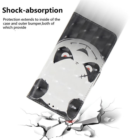For OnePlus Nord 2T 5G Drop-proof Wallet Case 3D Pattern Printing PU Leather Wrist Strap Stand Feature Flip Cover