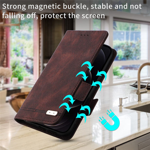 For OnePlus 10R 5G/Ace 5G Hardware Design PU Leather Wallet Stand Case Folio Flip Phone Cover