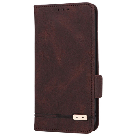 For OnePlus 10R 5G/Ace 5G Hardware Design PU Leather Wallet Stand Case Folio Flip Phone Cover