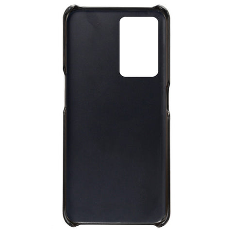 For OnePlus Nord 2T 5G Anti-drop Phone Case with Dual Card Slots PU Leather Coated Hard PC Shock-absorbing Back Cover Shell