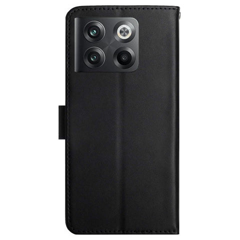 HT02 For OnePlus 10T 5G / Ace Pro 5G Nappa Texture Phone Case Genuine Leather Wallet Stand Drop-proof Cover