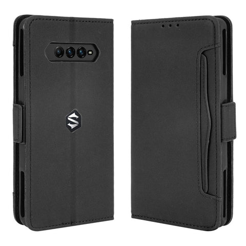 Multiple Card Slots Wallet Leather Phone Case with Stand for Xiaomi Black Shark 4 / 4 Pro Protection Cover