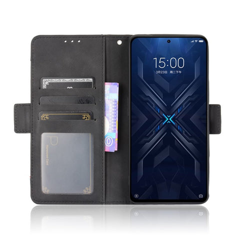 Multiple Card Slots Wallet Leather Phone Case with Stand for Xiaomi Black Shark 4 / 4 Pro Protection Cover