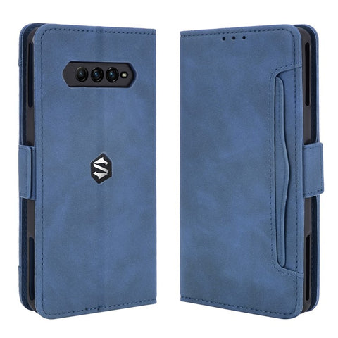 Multiple Card Slots Wallet Leather Phone Case with Stand for Xiaomi Black Shark 4 / 4 Pro Protection Cover