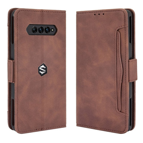 Multiple Card Slots Wallet Leather Phone Case with Stand for Xiaomi Black Shark 4 / 4 Pro Protection Cover