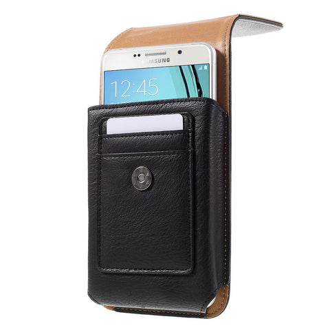 Universal Belt Clip Leather Holster Pouch for Huawei Mate 8/Galaxy A9/A8