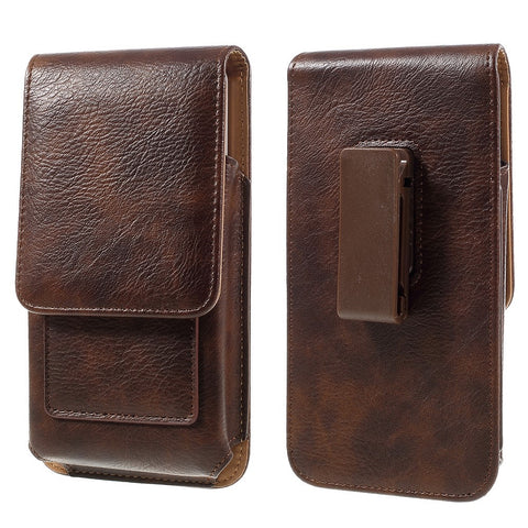 Universal Belt Clip Leather Holster Pouch for Huawei Mate 8/Galaxy A9/A8