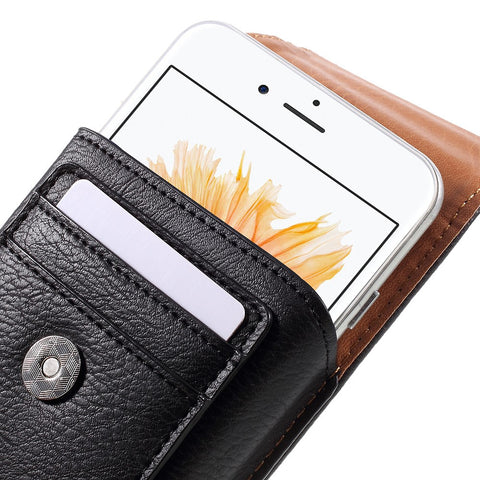 For iPhone 6s Plus / 6 Plus Belt Leather Case Pouch Cover, Size: 16 x 8.4 x 1.8cm