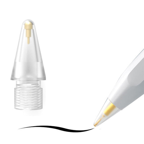 Pencil Tips for Apple Pencil 1st / 2nd Gen Transparent Pen Nibs 7.0 Brass Spring Short Needle Replacement Tips for iPad Pencil