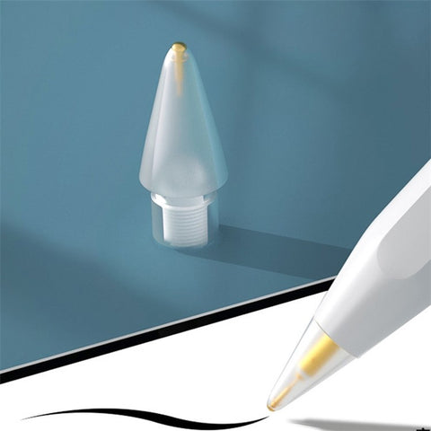 Pencil Tips for Apple Pencil 1st / 2nd Gen Transparent Pen Nibs 7.0 Brass Spring Short Needle Replacement Tips for iPad Pencil