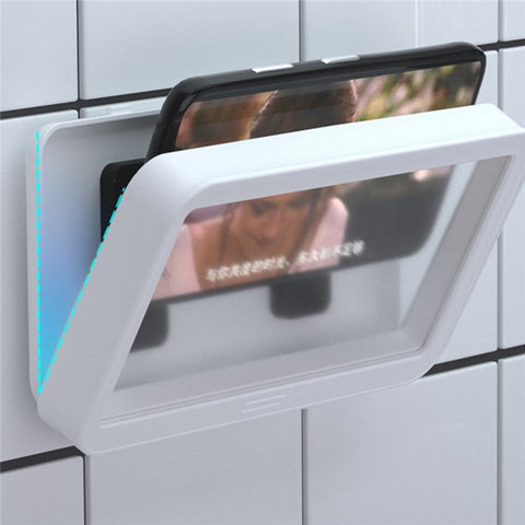 YJ-888 Shower Phone Holder for Bathroom Waterproof Case Wall Mount Phone Shelf with Touch Screen Anti-Fog Mobile Phone Holder Self Adhesive Storage Box
