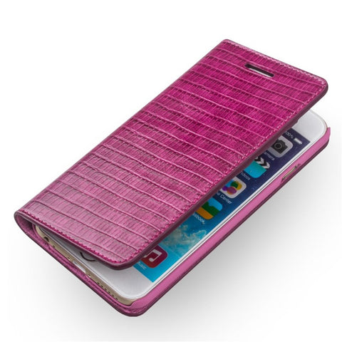 QIALINO Crocodile Texture Genuine Leather Wallet Case for iPhone 6 Plus / 6s Plus 5.5 inch