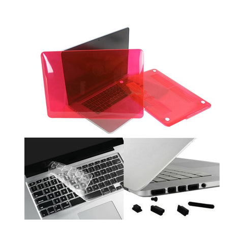 White ENKAY HAT PRINCE for MacBook Pro 13.3" A1425 Retina Display Crystal PC Cover + Keyboard Film + Anti-dust Plugs