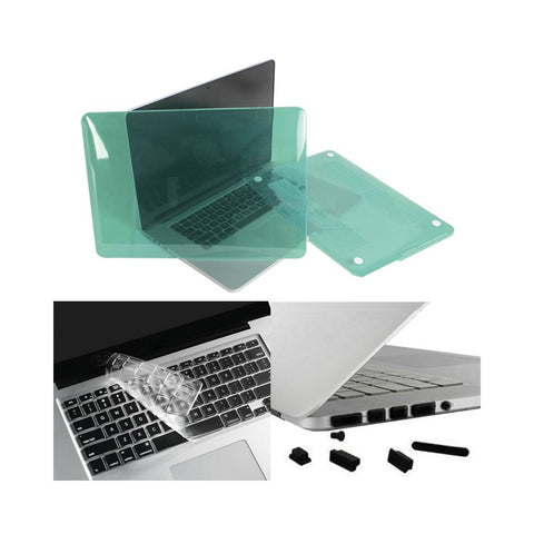 White ENKAY HAT PRINCE for MacBook Pro 13.3" A1425 Retina Display Crystal PC Cover + Keyboard Film + Anti-dust Plugs