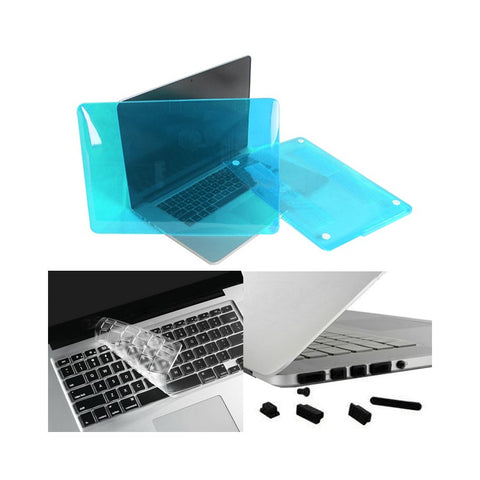 White ENKAY HAT PRINCE for MacBook Pro 13.3" A1425 Retina Display Crystal PC Cover + Keyboard Film + Anti-dust Plugs