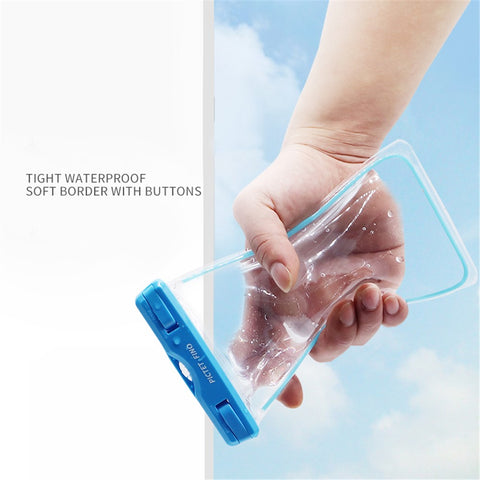 PICTET.FINO Noctilucent IPX8 Waterproof Case Bag for iPhone 6s Plus / 6 Plus with Strap