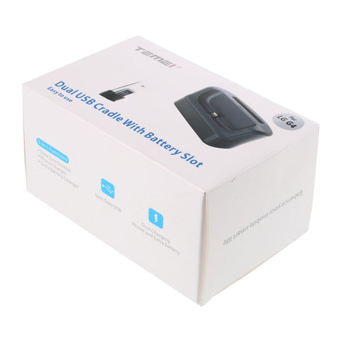 USB Charger Dock Cradle w/ Spare Battery Slot for LG G4