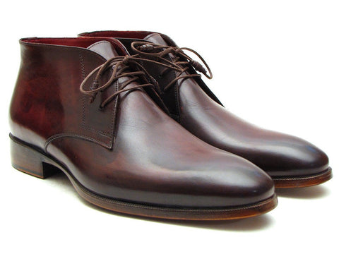 Paul Parkman Men's Chukka Boots Brown & Bordeaux (ID#CK43E8)