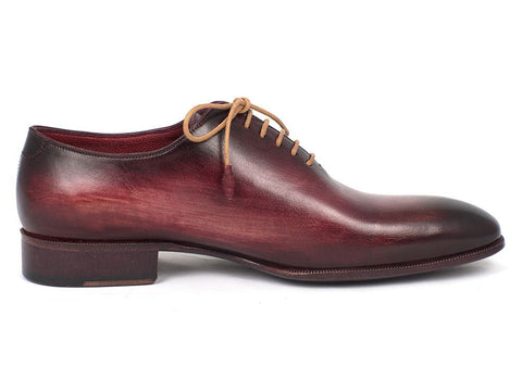 Paul Parkman Men's Burgundy Wholecut Plain Toe Oxfords (ID#DS65BUR)