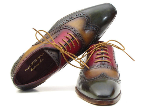 Paul Parkman Three Tone Wingtip Oxfords (ID#PP22F75)