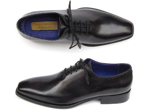 Paul Parkman Men's Plain Toe Oxfords Whole-cut Black (ID#025-BLK)