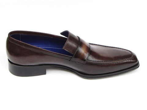 Paul Parkman Men's Loafer Bronze Hand Painted Shoes (ID#012-BRNZ)