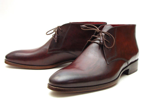 Paul Parkman Men's Chukka Boots Brown & Bordeaux (ID#CK43E8)