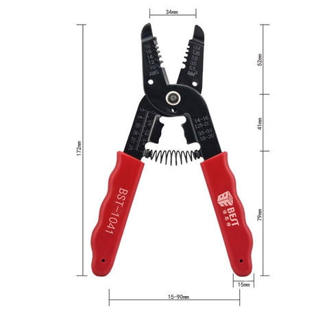 BEST BST-1041 Multifunctional Decrustation Pliers Wire Cable Stripper Steel Wire Stripping Pliers
