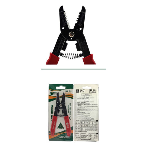 BEST BST-1041 Multifunctional Decrustation Pliers Wire Cable Stripper Steel Wire Stripping Pliers