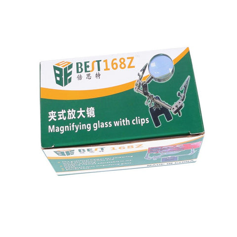 BEST BST-268Z 5X Electronic Maintenance Fixed Magnifying Glass with Clips